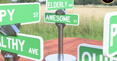 Decorative Street Signs by JamesThePrinter | Download free STL model ...