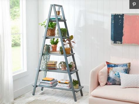 30 DIY Ladder Shelf Plans You Can Build Today - DIYsCraftsy