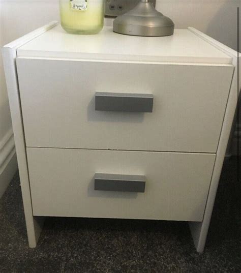 White IKEA Bedside Cabinet with 2 Storage Drawers | in Sunderland, Tyne and Wear | Gumtree