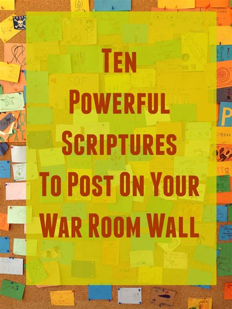 10 Powerful Scriptures to Post on Your War Room Wall