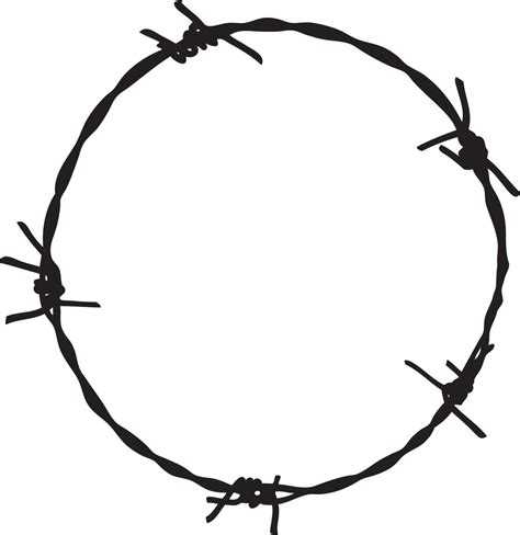 Barbed Wire Png Transparent Image - Barb Wire Circle Vector Clipart - Full Size Clipart ...