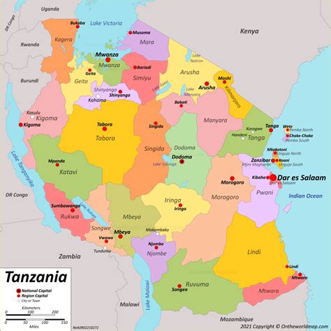 Tanzania Map | Maps of United Republic of Tanzania