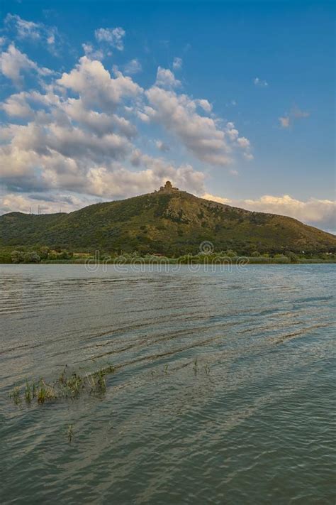 Jvari Monastery on a Hill at Sunset Stock Photo - Image of green ...