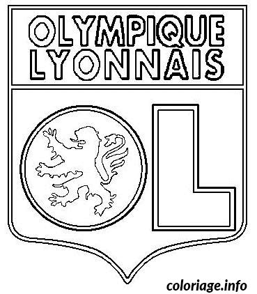 Coloriage Foot Logo Olympique Lyonnais Dessin Foot à imprimer