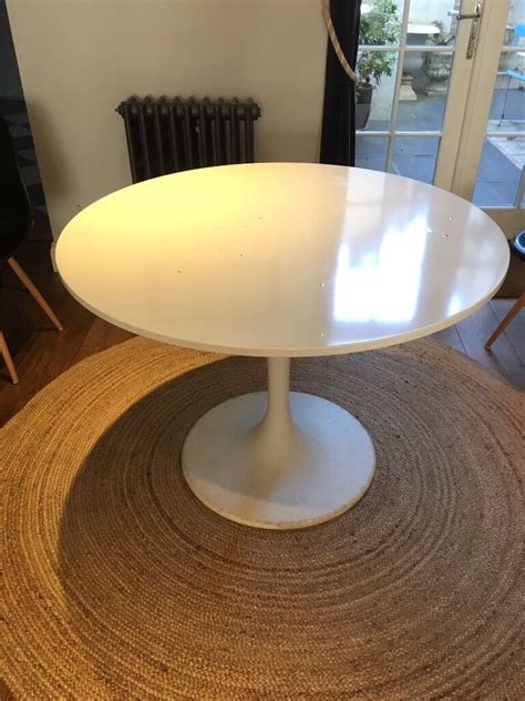 Ikea White Round Table | in Brighton, East Sussex | Gumtree