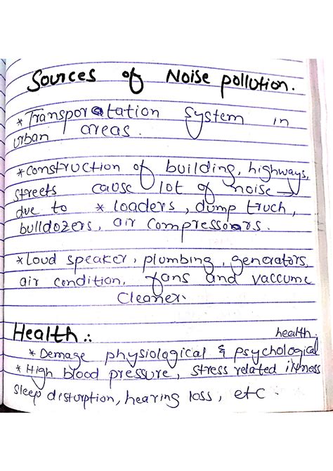 SOLUTION: What are the sources of noise pollution - Studypool