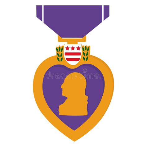 National Purple Heart Day Concept. Honor Military Medal Stock Vector ...