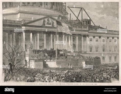 Inauguration of Abraham Lincoln Stock Photo - Alamy