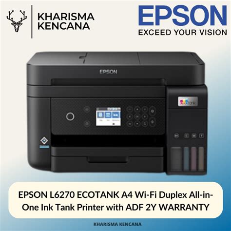 PRINTER & SCANNER & tinta » EPSON L6270 ECOTANK A4 Wi-Fi Duplex All-in ...