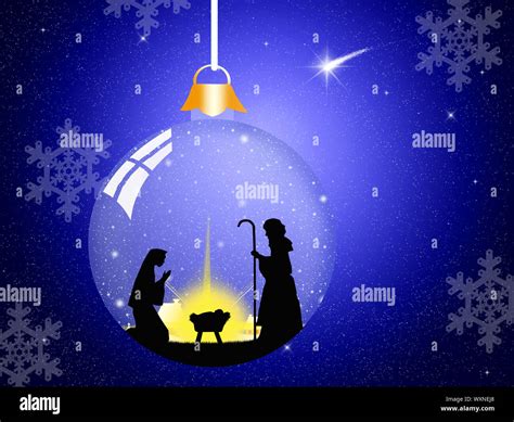 Christmas Nativity scene Stock Photo - Alamy