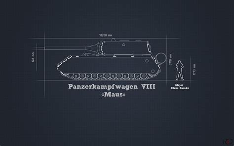 Wallpaper : text, tank, military, blueprints, brand, Maus, design, screenshot, presentation ...