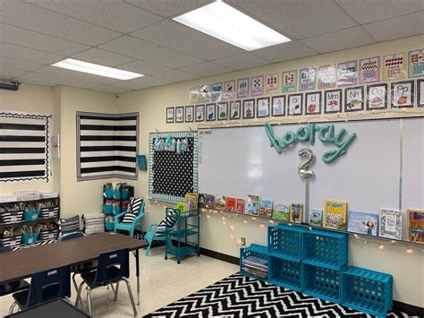 Cool and Calm Black and White Classroom Theme | Classroom color scheme, Classroom themes ...