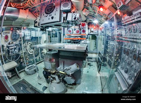 Control Room of Submarine Stock Photo - Alamy