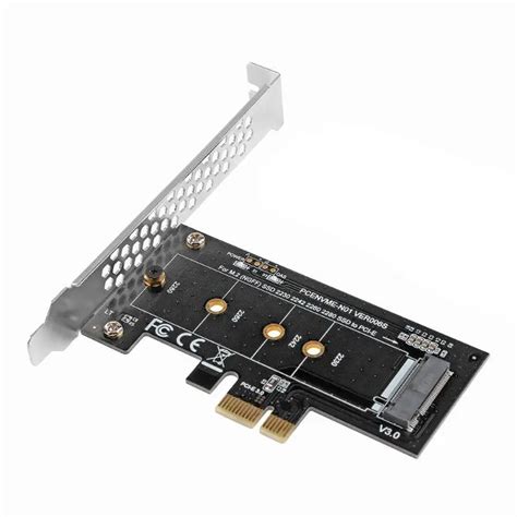 ALLOYSEED M.2 NVMe SSD NGFF TO PCIE X1 adapter M Key interface card ...