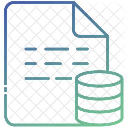 Database File Icon - Download in Gradient Style