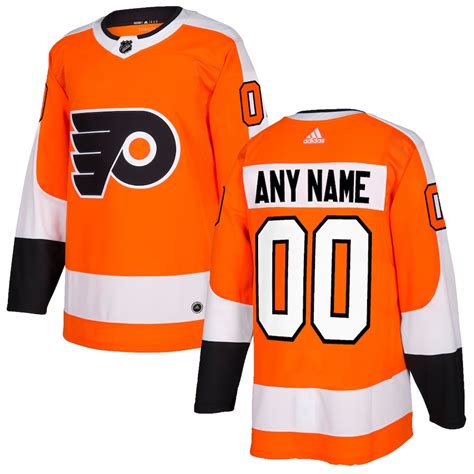 adidas Philadelphia Flyers Orange Authentic Custom Jersey