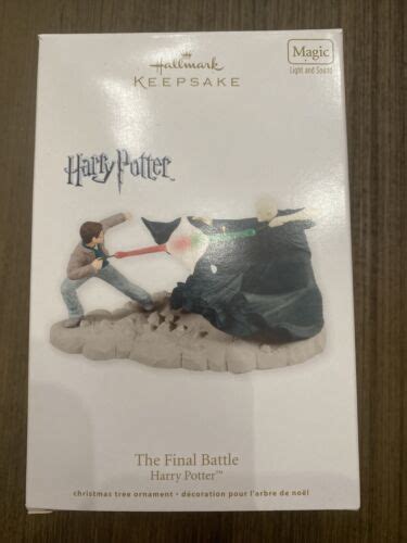 HALLMARK HARRY POTTER VOLDEMORT FINAL BATTLE MAGIC LIGHT SOUND ORNAMENT ...