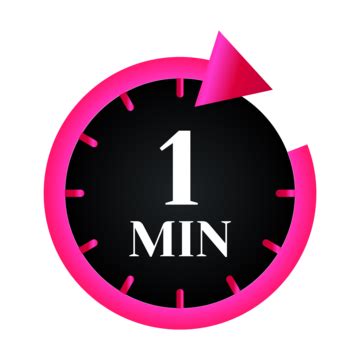 1 Minuten Countdown Uhr Vektor, 1 Min Uhr Uhr, Countdown, Zeit PNG und Vektor zum kostenlosen ...