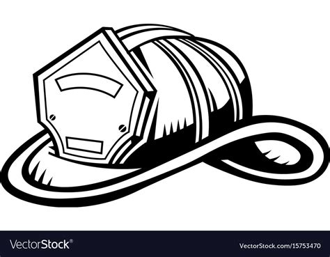 Firefighter helmet Royalty Free Vector Image - VectorStock