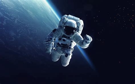 Astronaut Floating In Space