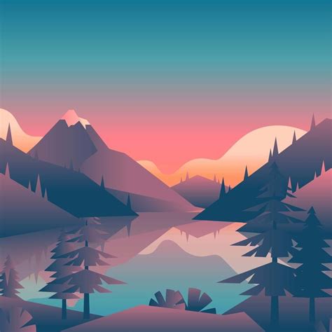 Mountain Lake Vector at Vectorified.com | Collection of Mountain Lake Vector free for personal use