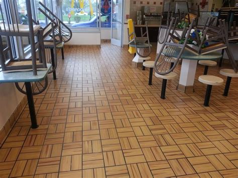 The flooring we did at a local McDonalds | Flooring, Flooring projects, Concrete resurfacing