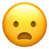 😦 Frowning Face with Open Mouth Emoji on Apple iOS 16.4