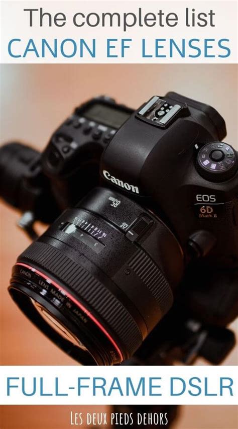 Canon EF lenses list in 2024 - Doing the right choice!