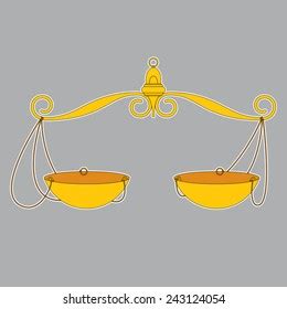 Old Vintage Scale Symbol Justice Stock Vector (Royalty Free) 243124054 | Shutterstock