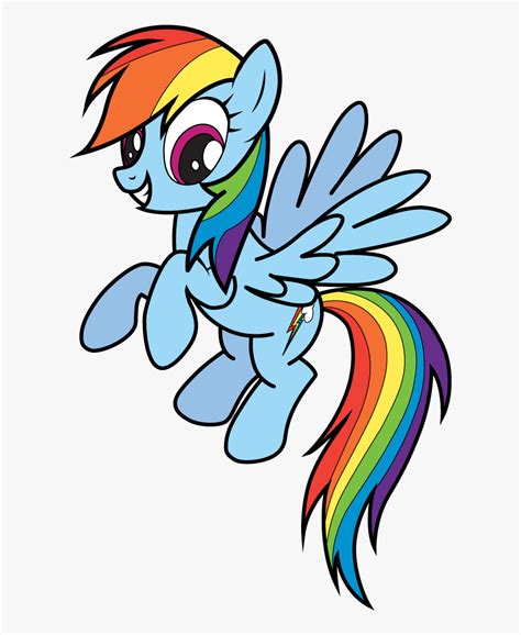 How To Draw Rainbow Dash My Little Pony - My Little Pony Drawing Rainbow Dash, HD Png Download ...