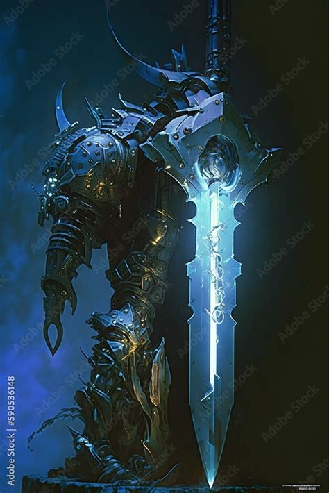 cyberpunk futuristic sword lightings electricity zweihander greater ...