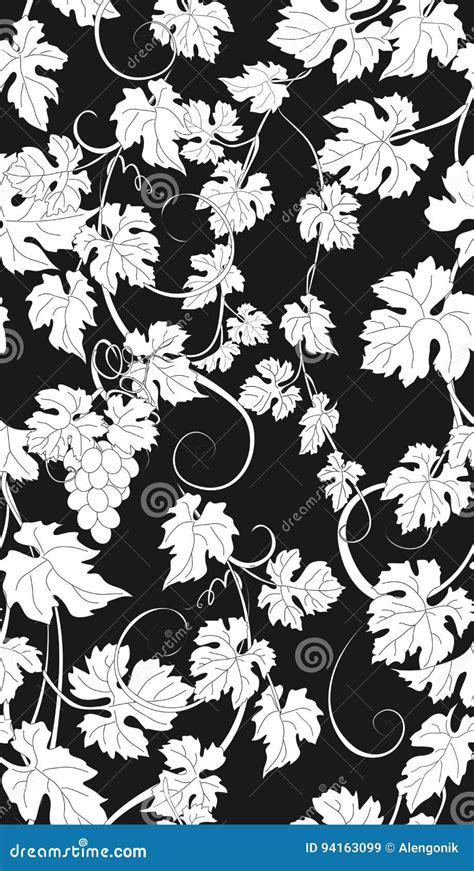 Seamless Texture with Vines. Stock Vector - Illustration of endless ...