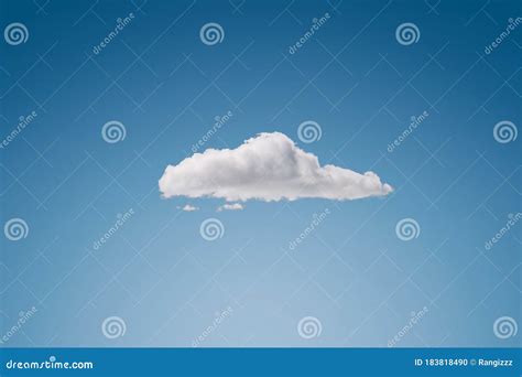 Single Cloud In The Clear Sky Royalty-Free Stock Image | CartoonDealer ...