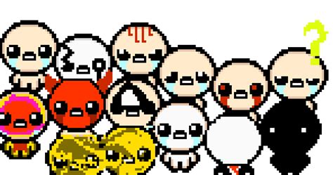 The Binding of Isaac: Rebirth (Isaac) | Pixel Art Maker