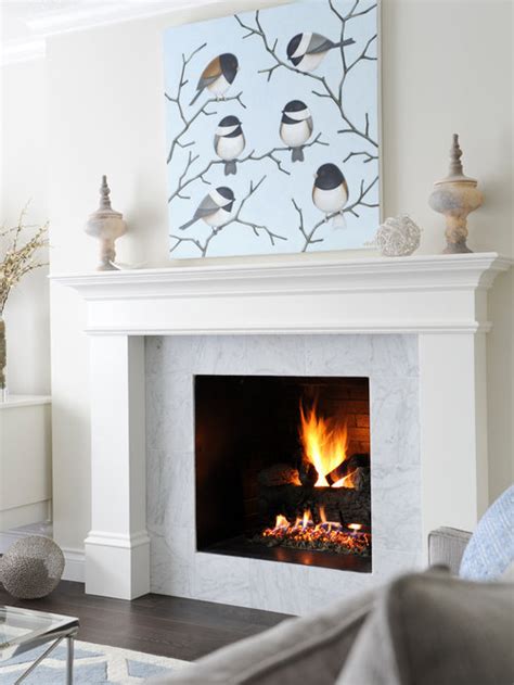 Carrera Marble Fireplace Ideas, Pictures, Remodel and Decor