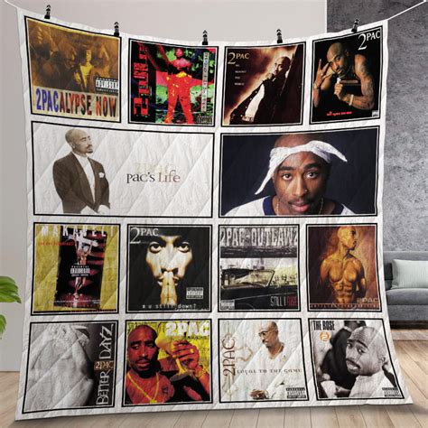 Tupac Shakur Album Covers Quilt Gift For Christmas, Birthday ...