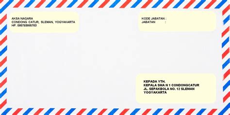 Contoh Amplop Surat Lamaran Kerja Terbaik dan Terbaru - Contoh Surat Terbaru