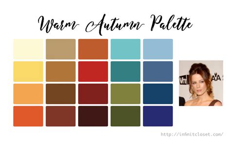 Warm Autumn Palette (True Autumn, Warm Deep) | InfinitCloset