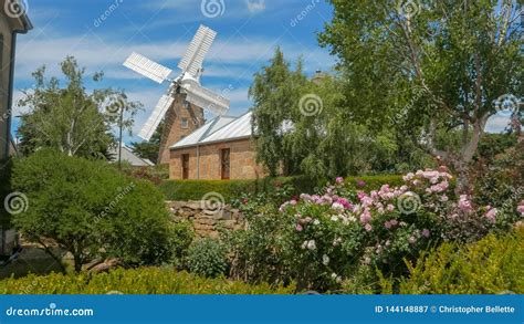 OATLANDS, TASMANIA, AUSTRALIA- DECEMBER 15, 2015: Exterior of a Working ...