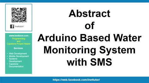 Abstract of Arduino Based Water Monitoring System with SMS - iNetTutor.com