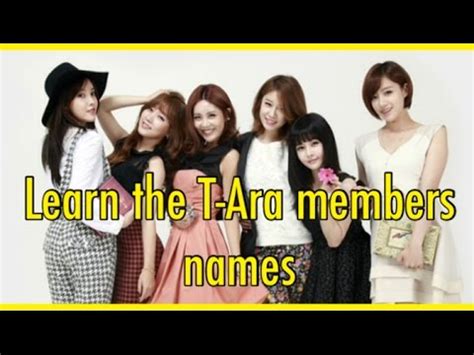 learn T-ara member's names - YouTube