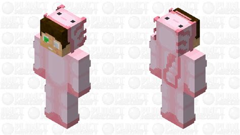 Me in axolotl costume Minecraft Skin