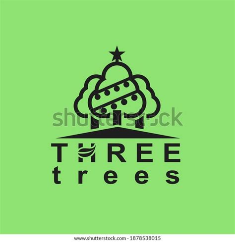 Three Trees Logo Design Vector Stock Vector (Royalty Free) 1878538015 | Shutterstock