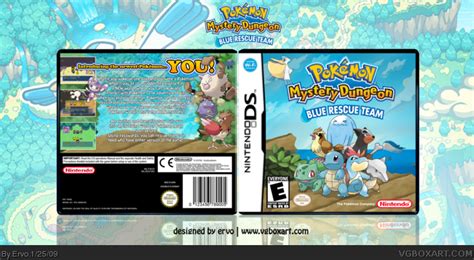 Pokémon Mystery Dungeon - Blue Rescue Team box art cover