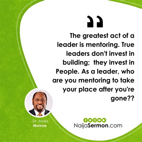 QUOTE OF THE DAY BY DR. MYLES MUNROE » Naijasermons