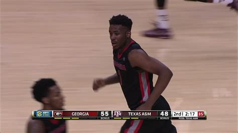 2H UGA Y. Maten made Dunk. Assisted by J. Frazier. - ESPN Video