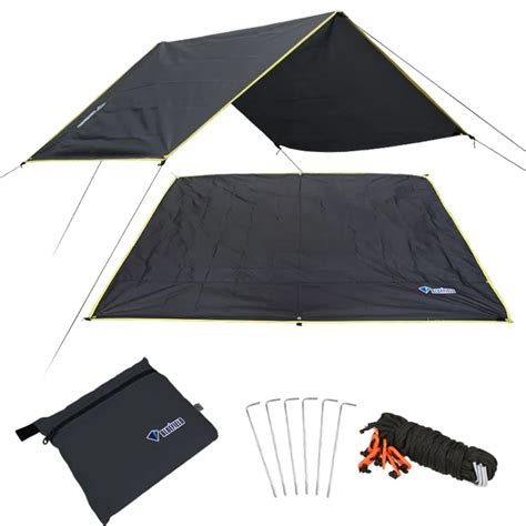 4 6 Persons Ultralight Multifunctional Waterproof Camping Mat Tent Tarp Footprint Ground Mat For ...