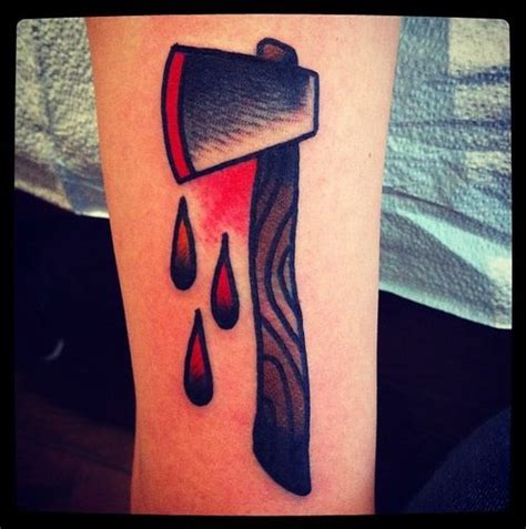 axe - Nick Oaks | Tattoos, Traditional tattoo, Arrow tattoo on wrist