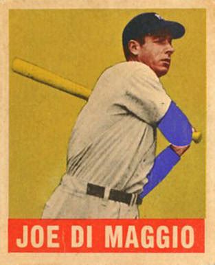 1948 Leaf Joe DiMaggio #1 Baseball Card Value Price Guide