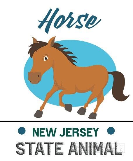 New Jersey State Clipart-new jersey state animal the horse clipart